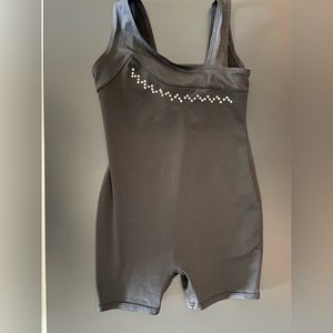 Circo leotard dance gymnastics black with sequins size 6/6X